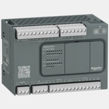 Sterownik PLC 16 wejść i 8 wyjść tranzystorowych TM200C24U Schneider Electric